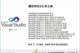 微软常用运行库2025.12.03（电脑必备运行库）
