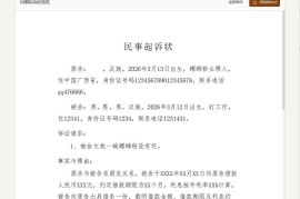 起诉状生成器 v1.0（民事起诉状辅助生成工具）